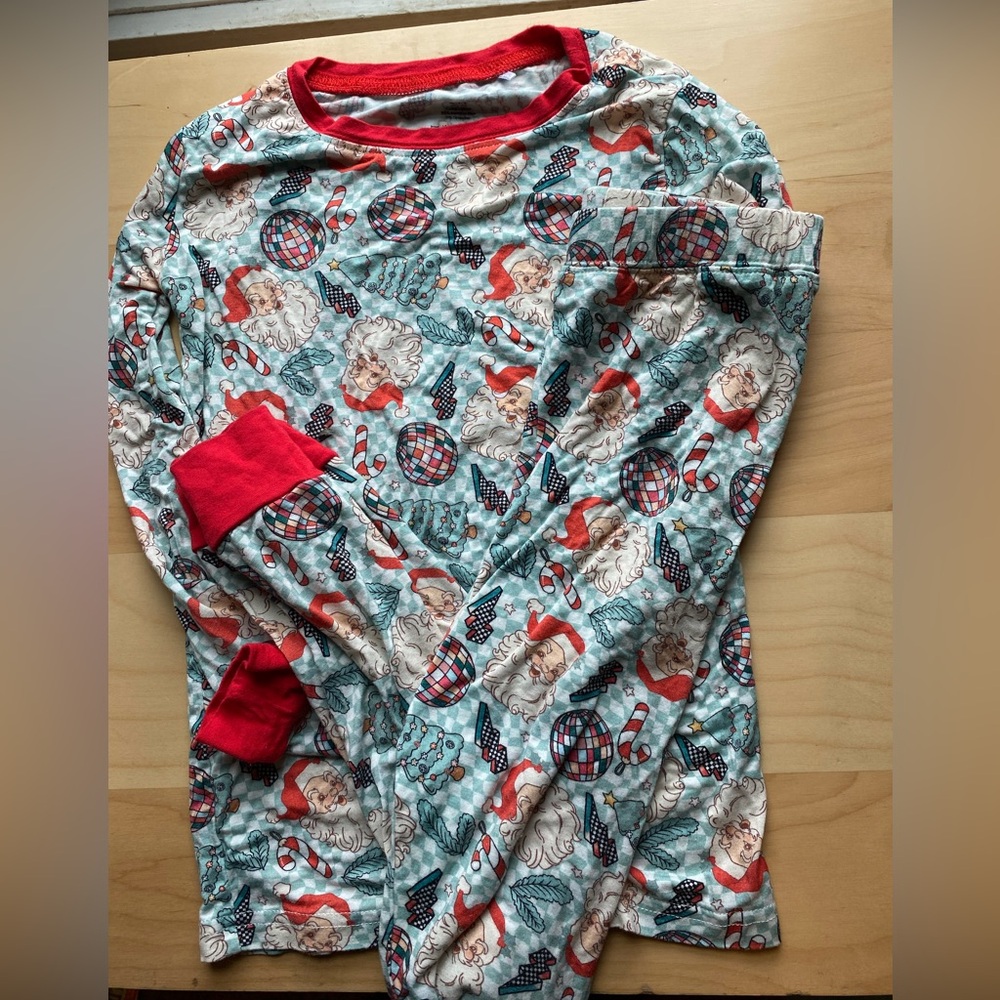 Kids bamboo Christmas pajama set